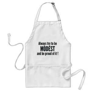 Tablier Modeste fier