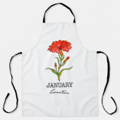 Tablier Mois de naissance Janvier (Recto)