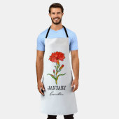 Tablier Mois de naissance Janvier (Porté)