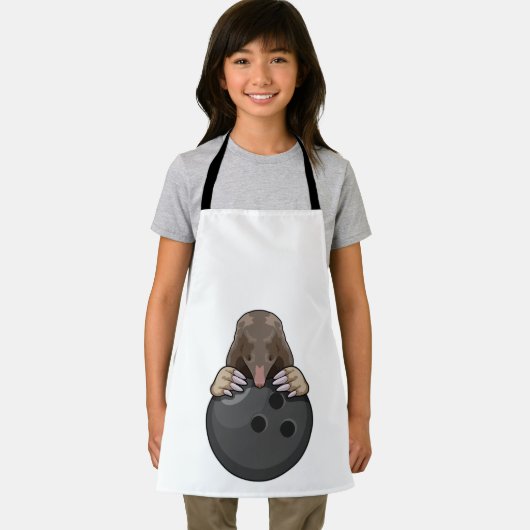 Tablier Mole à Bowling avec Bowling balle (Insitu)