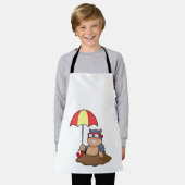 Tablier Mole à la pluie avec parapluie (Porté)