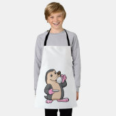 Tablier Mole avec coupe de café et soucoupe (Porté)