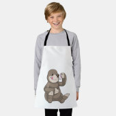 Tablier Mole avec ver de terre (Porté)