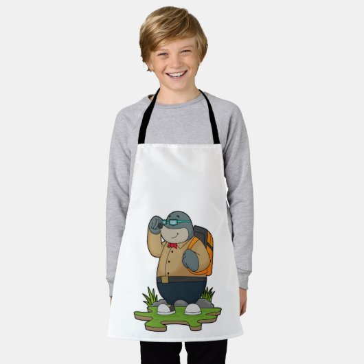 Tablier Mole comme randonneur avec sac à dos (Porté)