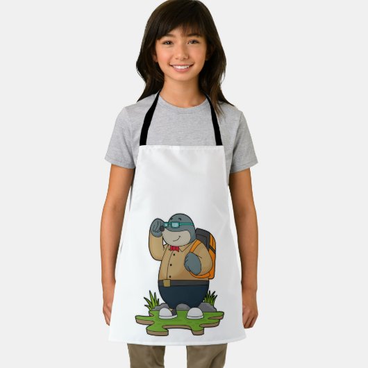 Tablier Mole comme randonneur avec sac à dos (Insitu)