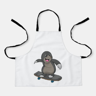 Tablier Mole en skate avec skateboard