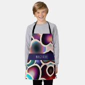 Tablier Molules de grille de tranche d'aquarelle Motif (Porté)