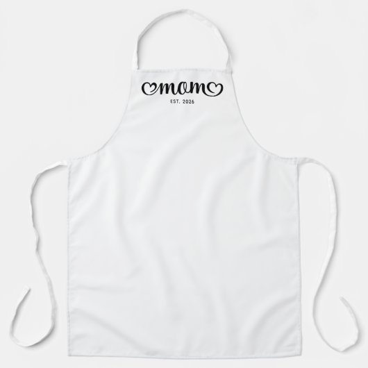 Tablier Mom Cute Hearts Script (Recto)