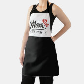 Tablier Mom Established Mothers Day Year Script Heart (Insitu)