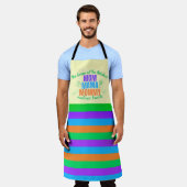 Tablier Mom Mama Mommy Queen of The Kitchen Solid Stripes (Porté)