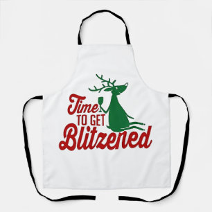 Tablier Moment de se faire Blitzener Noël Renne