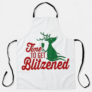 Tablier Moment de se faire Blitzener Noël Renne
