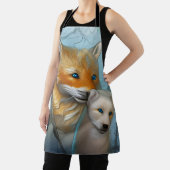 Tablier Momma fox et son bébé (Insitu)