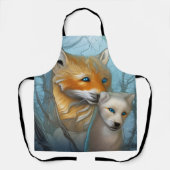 Tablier Momma fox et son bébé (Recto)