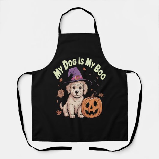 Tablier Mon chien est My Boo Halloween (Recto)