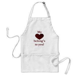 Tablier Mon coeur appartient à vous