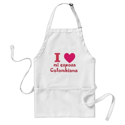 Tablier Mon conjoint colombien apron (Devant)