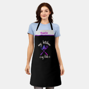 Tablier Mon Cuisine Mes Règles Chef Baker Nom Personnalis