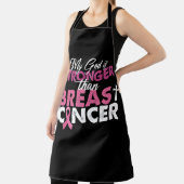 Tablier Mon Dieu Est Plus Fort Que Le Cancer Du Sein Chrét (Insitu)