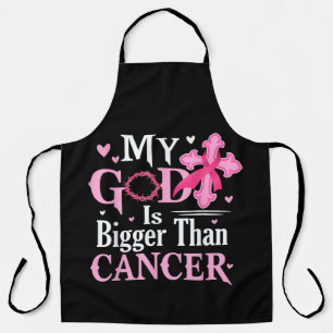 Tablier Mon Dieu est Plus Grand Que le Cancer du Sein