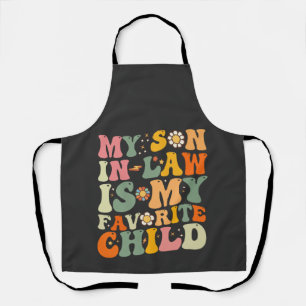 Tablier Mon gendre est mon enfant préféré Rétro Groovy