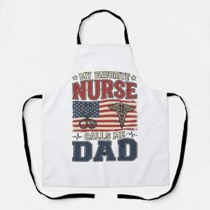 Tablier Mon infirmière préférée m'appelle papa conception