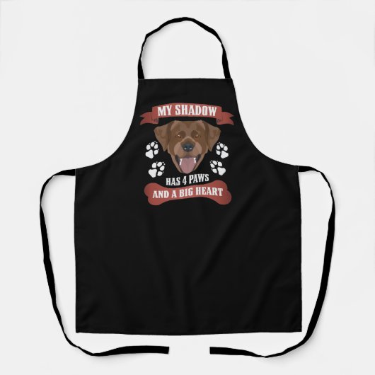Tablier Mon Ombre A 4 Pales, Labrador Chocolat, Lab (Recto)