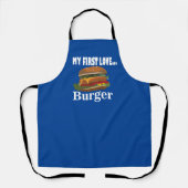 Tablier Mon premier amour Burger (Recto)