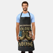 Tablier Mon soldat préféré m'appelle maman (Porté)