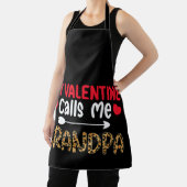 Tablier Mon Valentin m'appelle Grand-père Léopard Buffle (Insitu)