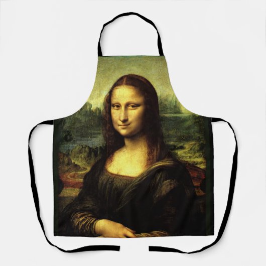 Tablier Mona Lisa, célèbre peinture, (Recto)