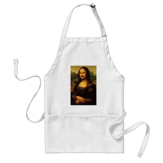 Tablier mona lisa moustache (Devant)