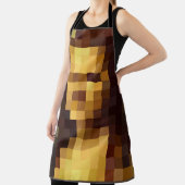 Tablier Mona Lisa pixel art Leonardo da Vinci, La Gioconda (Insitu)