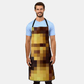 Tablier Mona Lisa pixel art Leonardo da Vinci, La Gioconda (Porté)