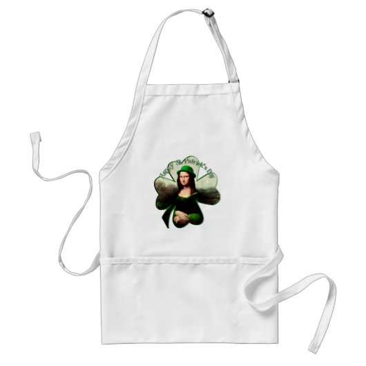 Tablier Mona Lisa Saint-Patrick Clover (Devant)