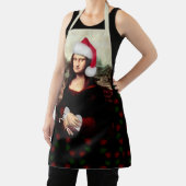 Tablier Mona Lisa Santa Hat Christmas (Insitu)