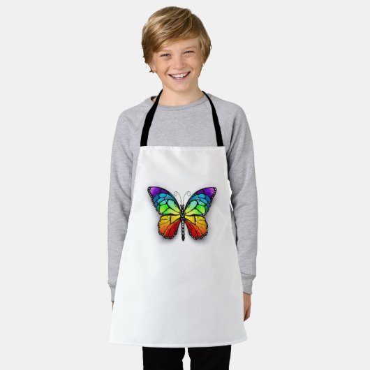 Tablier Monarque papillon arc-en-ciel (Porté)
