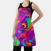 Tablier Monde coloré : Motif fleuri (Insitu)