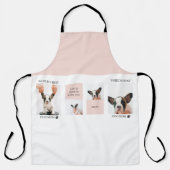 Tablier Monde Meilleur chien maman | Photo Collage | Paste (Recto)