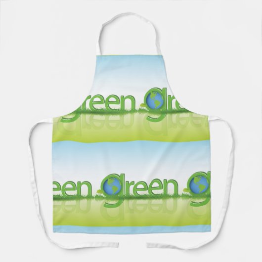 Tablier Monde vert (Recto)