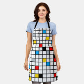 Tablier Mondrian géométrique Composition minimaliste moder (Porté)