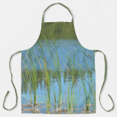 Tablier Monet inspiré Cattails Reeds sur le lac Bleu (Recto)