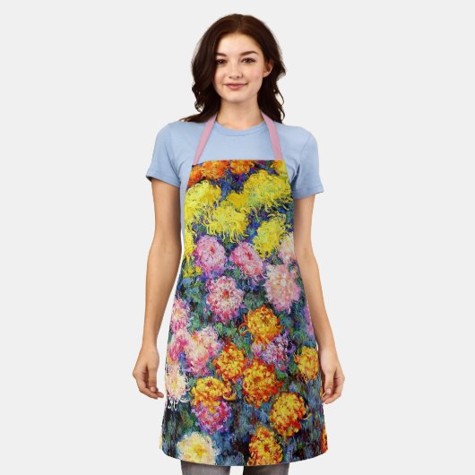 Tablier Monet - Lit de Chrysanthèmes (Porté)