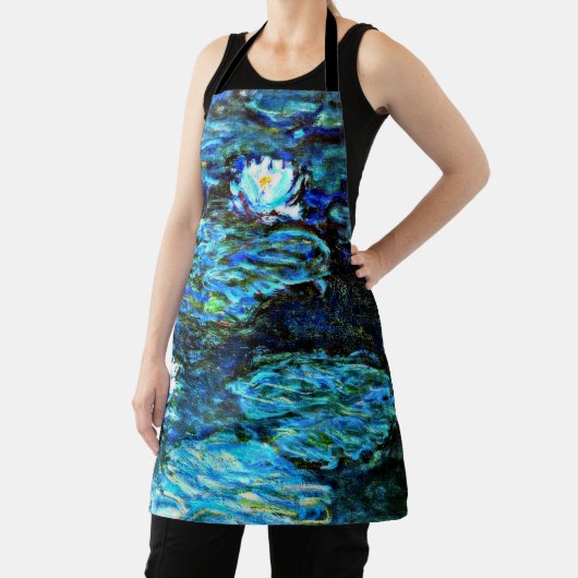 Tablier Monet - Lys d'eau, Bleu, (Insitu)