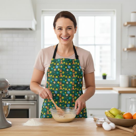 Tablier Monkey Business Pattern