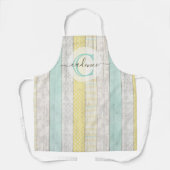 Tablier Monnaie Rustique & Boho Jaune Geo Moderne Personna (Recto)