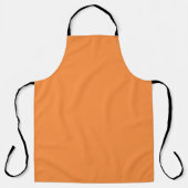 Tablier Monocolor orange simple et uni (Recto)