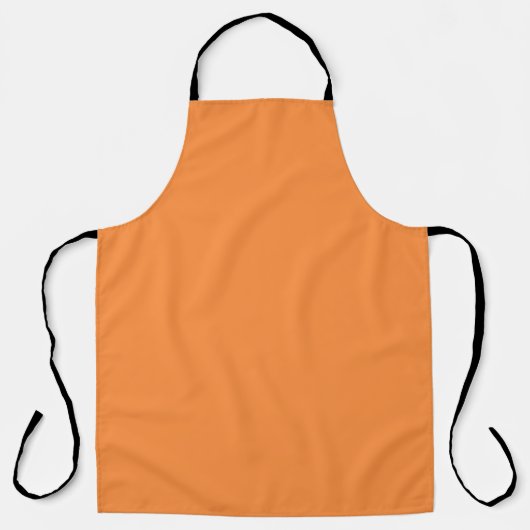 Tablier Monocolor orange simple et uni (Recto)