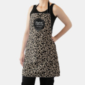 Tablier Monogram Leopard Pattern Hair Salon Apron (Insitu)