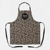 Tablier Monogram Leopard Pattern Hair Salon Apron (Recto)